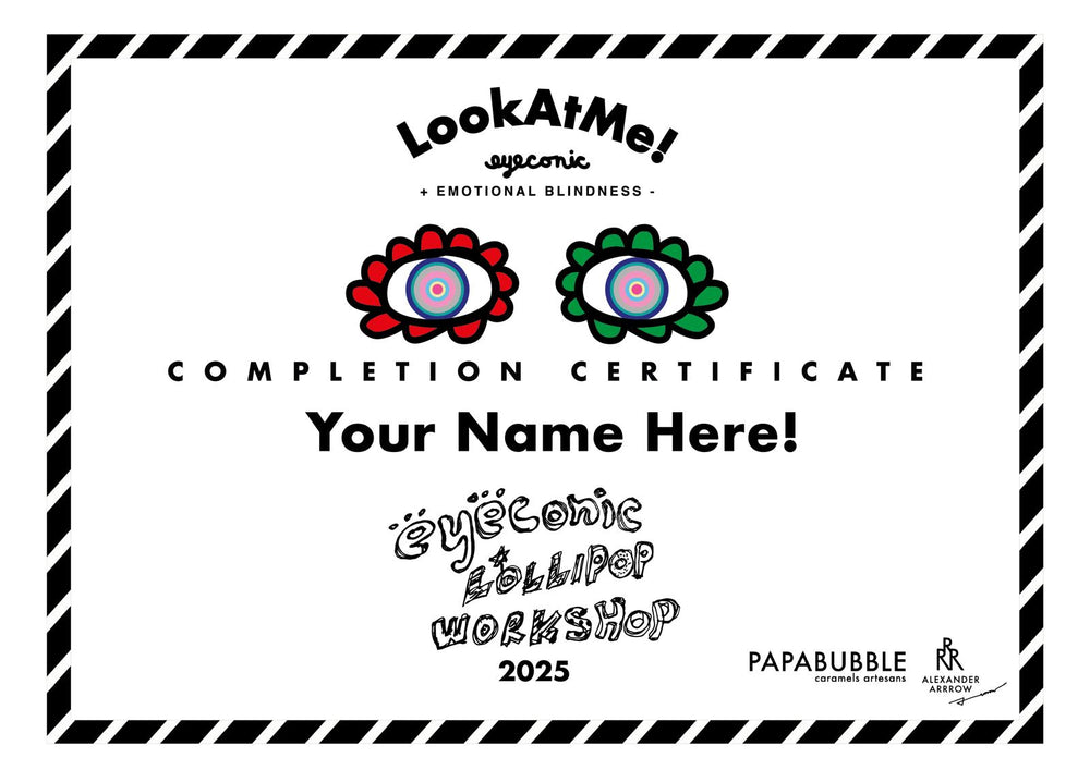 PAPABUBBLE X LookAtMe! BY ALEXANDER ARRROW - eyeconic Lollipop Workshop 👁️👁️